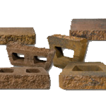 Mesa Wall Block Pavers: These Wall Blocks are key-stoned to allow for curved features.